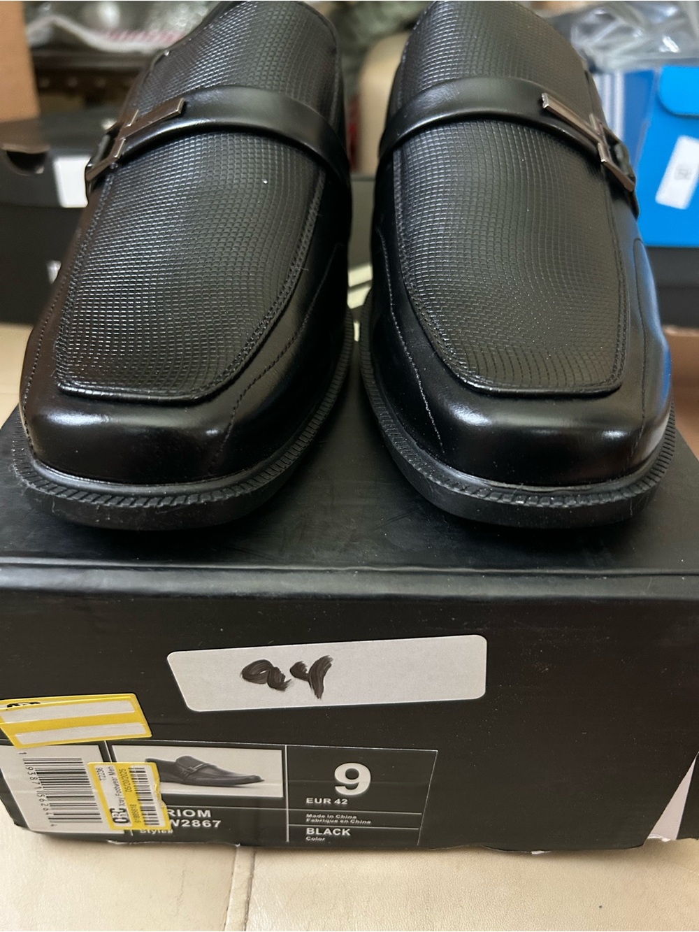X-ray Men's Black Slip-On Dress Loafers